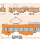 鉄道模型通販　製品画像(N)鉄コレ  阪堺電車モ501形505号車(雲形オレンジ)