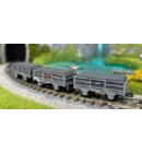 鉄道模型通販　製品画像00-9 2トン ストレートワゴン 3両(1両ブレーキ付)