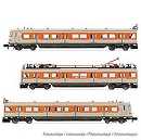 鉄道模型通販　製品画像EMU BR 420 オレンジ/グレー 3両セット DB Ep4 DCC Sound 室内灯付き