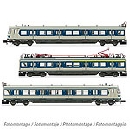 鉄道模型通販　製品画像EMU BR 420 ブルー/グレー 3両セット DB Ep4 室内灯付き