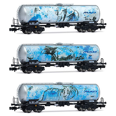 タンク貨車 アニマルイラスト 3輌セット BSAS  Ep6