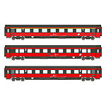 鉄道模型通販　製品画像【予約商品】EC 64 客車3輌セット type Amz+2xBmpz OeBB Ep5