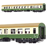 鉄道模型通販　製品画像ハルバーシュタット 2等車 クリーム/グリーン DR Ep4 車番違い