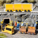 鉄道模型通販　製品画像(HO)Tipper Wagon 3輌 黄(Zゲージ線路使用)