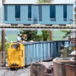 鉄道模型通販　製品画像(HO)乗員用車輌 2輌 青(Zゲージ線路使用)