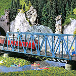 鉄道模型通販　製品画像桁橋 376x77x138mm