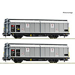 鉄道模型通販　製品画像スライドウォール貨車2輌セット SBB Ep6