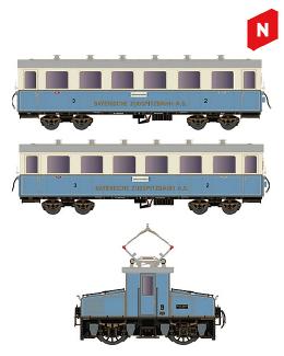 【予約】ツークシュピッツ渓谷鉄道 3輌セット