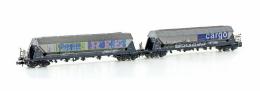 サイロ貨車2両セット SBB Cargo Ep6 落書きあり