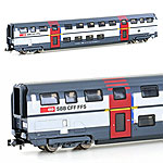 鉄道模型通販　製品画像二階建て客車 IC2000 1等車 SBB Ep5 Ep6