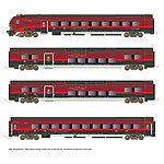 鉄道模型通販　製品画像【予約】Railjet DANI 基本4輌セット OeBB Ep6
