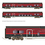 鉄道模型通販　製品画像【予約】Railjet DANI 増結2輌セット OeBB Ep6