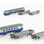 自動車輸送列車用 制御客車+貨車2輌 BLS Ep4