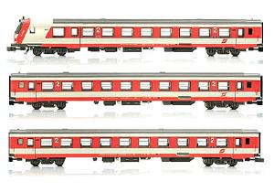 国内列車用客車 制御車り入 3輌セット Sparlack色 OeBB Ep4