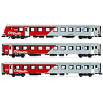 鉄道模型通販　製品画像国内列車用客車 制御車入り 3輌セット City Shuttle 新ロゴ OeBB Ep6