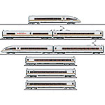 鉄道模型通販　製品画像ICE3 BR 403 rainbow 基本+増結8輌 DBAG Ep6 mfx Sound