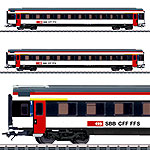 EW-IV 客車 2輌セット 新塗装 SBB Ep6