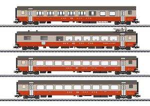 【予約】Swiss Express 客車4輌セット SBB Ep4 室内灯付