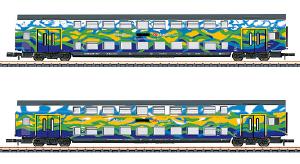 【予約】Touristik 二階建て客車2輌セット1 DB-Gebrauchtzug Ep6