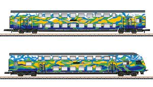 【予約】Touristik 二階建て客車2輌セット2 DB-Gebrauchtzug Ep6