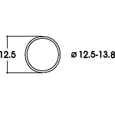 トラクションタイヤ DC φ12.5 - 13.8mm 10個入り