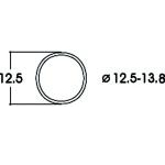 トラクションタイヤ DC φ12.5 - 13.8mm 10個入り
