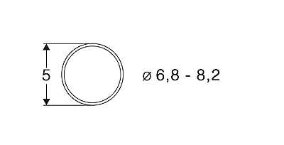 トラクションタイヤ φ6.8-8.2mm DC 10個入り
