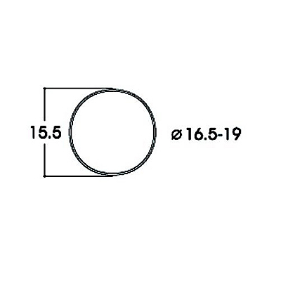 トラクションタイヤ DC φ16.5 - 19mm 10個入り