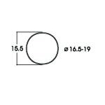 トラクションタイヤ DC φ16.5 - 19mm 10個入り