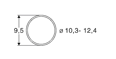 トラクションタイヤ AC φ10.3 - 12.4mm 10個入り