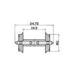 車輪セット 径11mm split axle