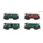【予約】デッキ付き2軸客車 4輌セット kkStB Ep1