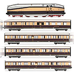 鉄道模型通販　製品画像【仮予約】SL BR61 001 機関車+客車4輌 DRG DCCSound