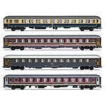 鉄道模型通販　製品画像Italien-Holland-Express 客車4両セット2 FS/DB Ep5