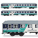 鉄道模型通販　製品画像UIC-X クシェット2両セット FS XMPR色 Ep5