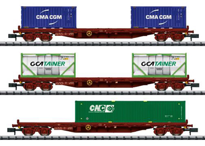 Type Rs コンテナ貨車3輌セット SNCF Ep3