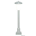 鉄道模型通販　製品画像HO 街灯 グレー LEDホワイト　高さ49mm