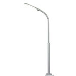 HO 街路灯 グレー LEDホワイト　高さ100mm